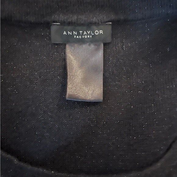 Ann Taylor Factory Black Sweater with Bird Embroidery. Fits Women’s size M - Picture 3 of 3